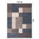 Allyne Geometric Tufted Blue/Cream/Gray Non-Slip Rubberback Area Rug
