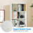 5-Tier Open Bookshelves and Bookcases, Farmhouse Bookshelf with Display Storage Shelves, Wooden Bookcase for Living Room, Home Office, Bedroom, White-709298460-709298462