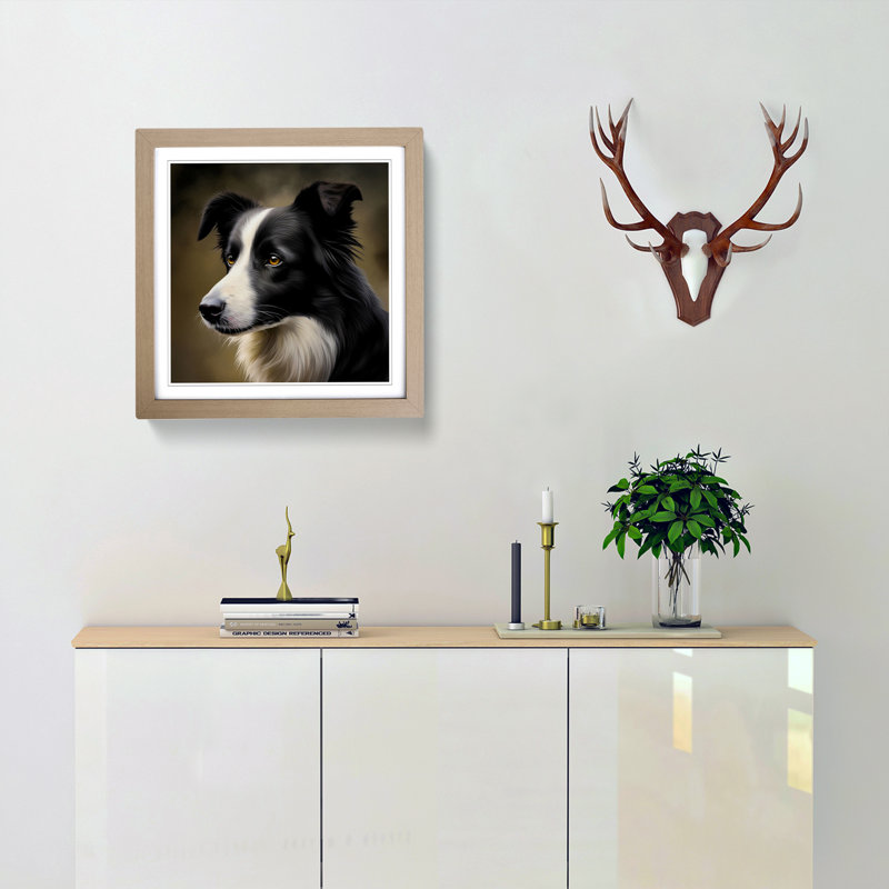 Single Picture Frame Print on Wood, Oak
