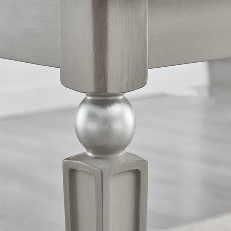 Champagne Grey Rectangular Solid Dining Table For Dining Room/Kitchen, 29.53"H x 55.12"L x 32.28"W