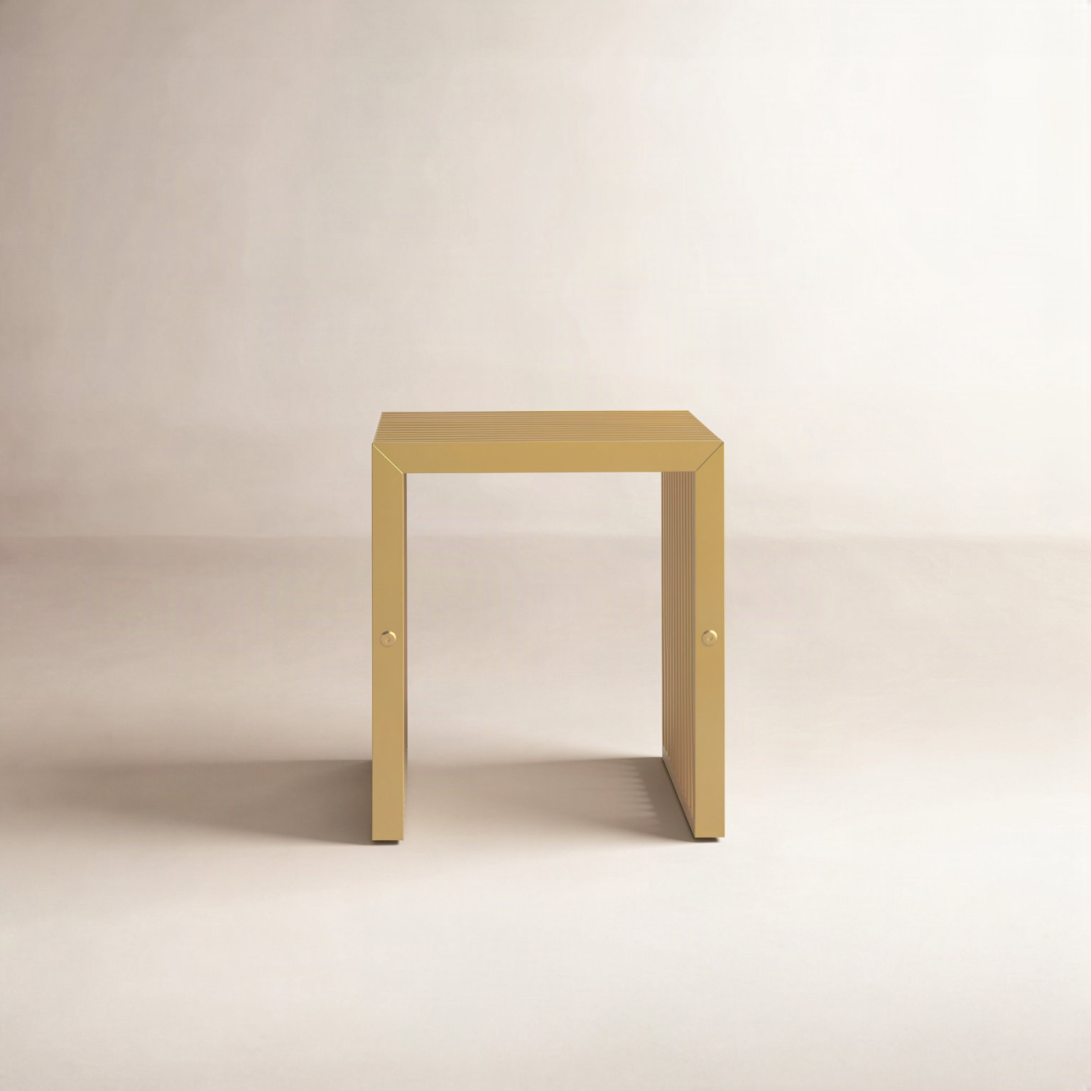 Jules Vanity Stool, Gold