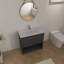 Ensemble de meuble-lavabo simple 36 po avec lavabo en céramique Ilton-1090558838-1090558832