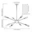 Lustre sphérique spoutnik 8 lumières Davit-129878829