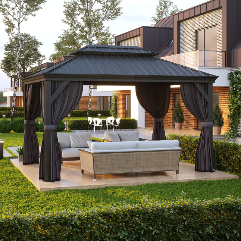 4m x 3m Aluminum Patio Gazebo