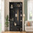 American Style 4-in-1 Hall Tree with Padded Bench, 4 Hooks, and Adjustable Storage Shelves-129025633