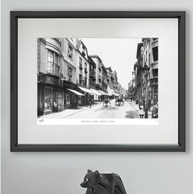 Exeter, Fore Street 1896 1 Piece Single Picture Frame Wall Art