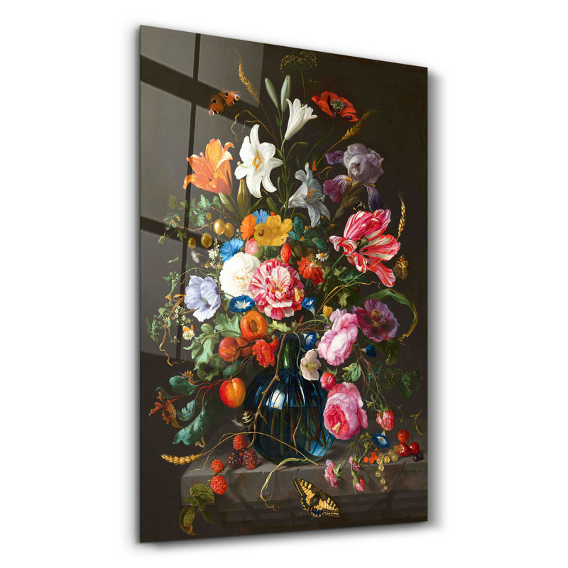 Élégante peinture murale en verre trempé de 13,8 po x 21,7 po | 100% verre trempé, épaisseur: 0,16 pouce | Imprimé UV pour des couleurs éclatantes | Parfait pour la décoration intérieure, le salon et les espaces de bureau