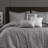7 Piece Comforter Set with Jacquard Design and Decorative Pillows-113992382