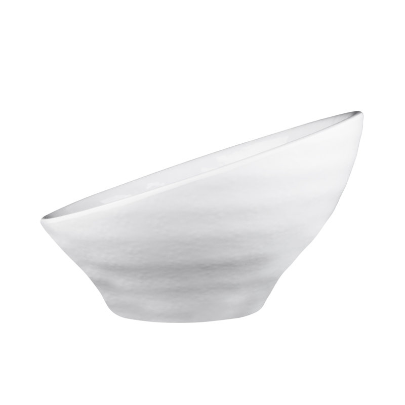 Elite Global Solutions Durango Melamine Salad Bowl, White