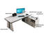 Table basse / bureau de direction léger en L léger avec plateau en pierre frittée-115712435