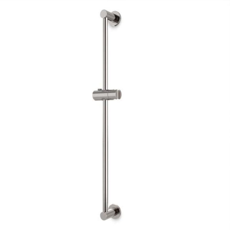 Barre coulissante avec écussons ronds, Nickel brossé