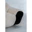 Cozy Panda - Inspired, 28,76 po de profondeur, ultra doux, mousse à haute résilience, sans accoudoirs, utilisation en blanc et noir, 11,19 po de hauteur, dossier à coussin déchiqueté