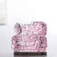 Une paire d'ornements modernes en cristal de luxe rose clair