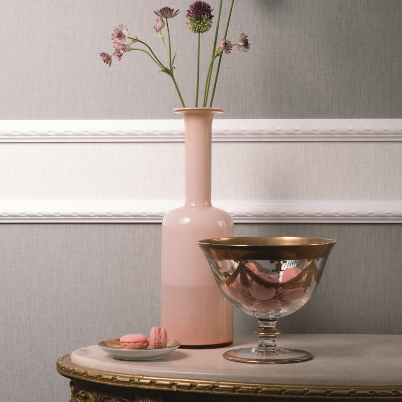 Air Collection Linen Effect Textured Wallpaper Roll, Gray