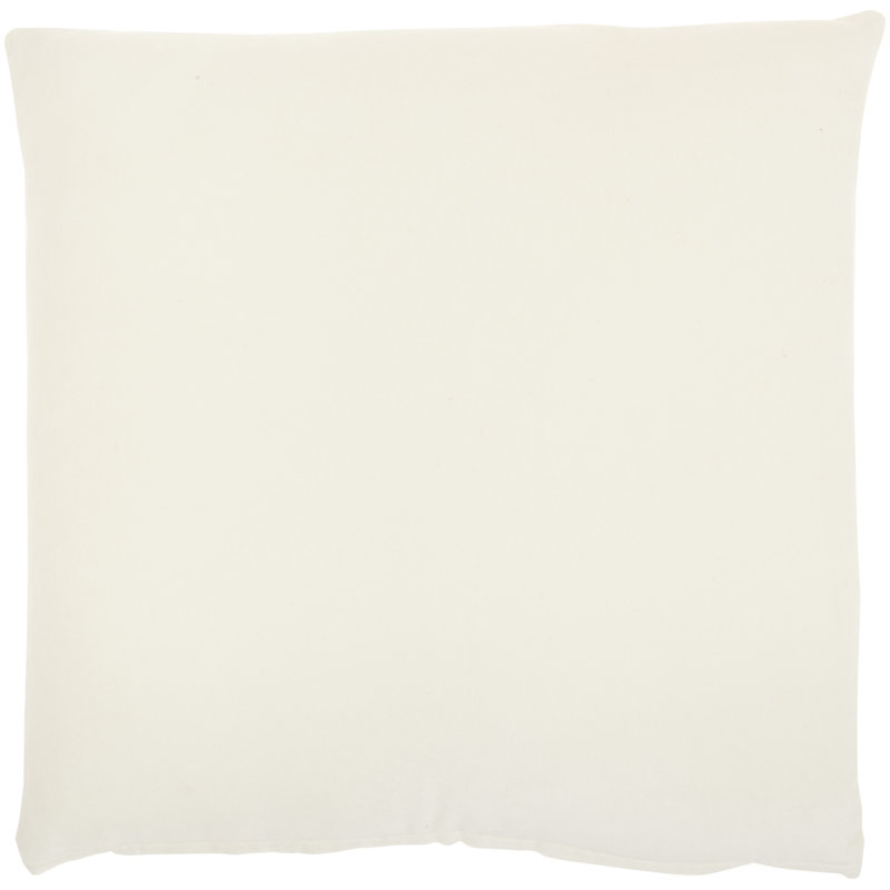 Housse de coussin carré et insert, 16" x 16", Ivoire, Carré