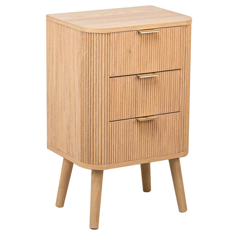 Twilley 3-Drawer Natural Wood Dresser