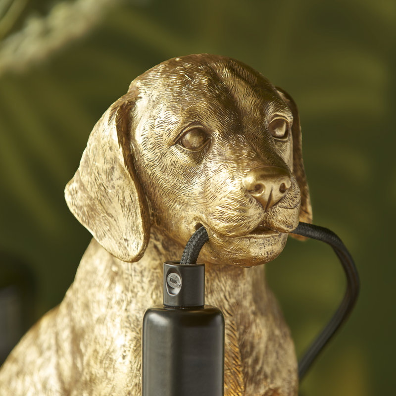 Isaacs Resin Novelty Lamp, Gold