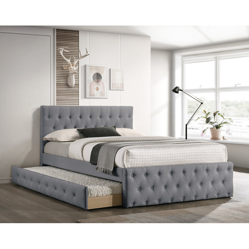 Bed, Grey, Full / Double