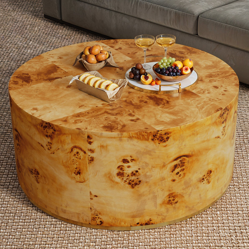 Table basse Burl, Brun