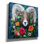 "Epic Graffiti" Longhorn Sheep With Wreath "par Heather Gauthier, art mural sur toile, 26 po x 26 po