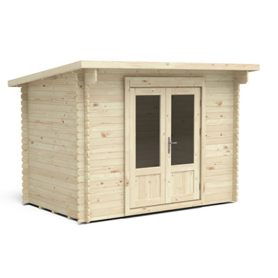 Harwood 10 x 8 Ft. Tongue & Groove Log Cabin