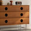 Commode 6 tiroirs exquise au design rétro