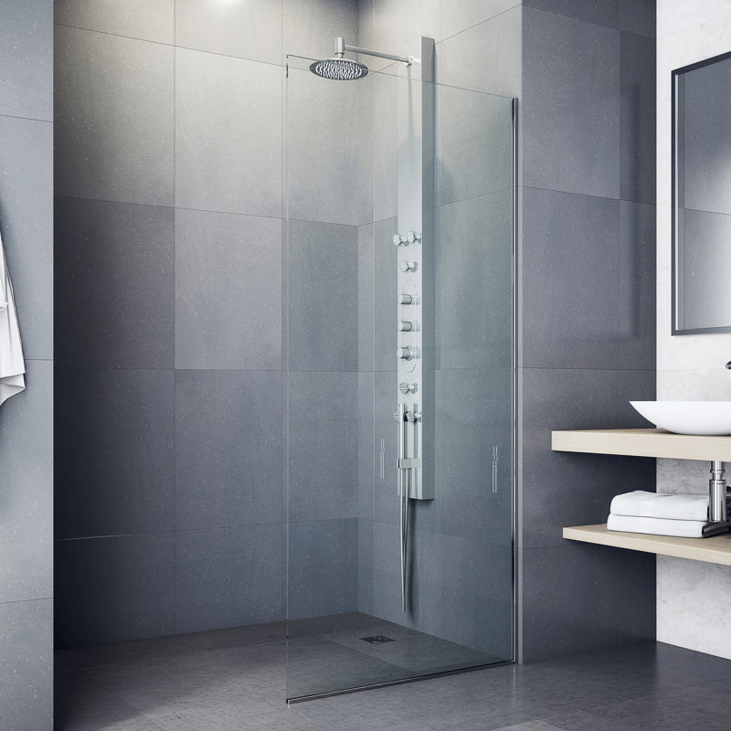Système de douche à 6 jets avec douchette à main et pomme de douche réglable EZDivert ™ H 67 po x l 6 po Dilana