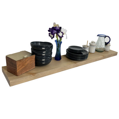 Devyn Pine Floating Shelf