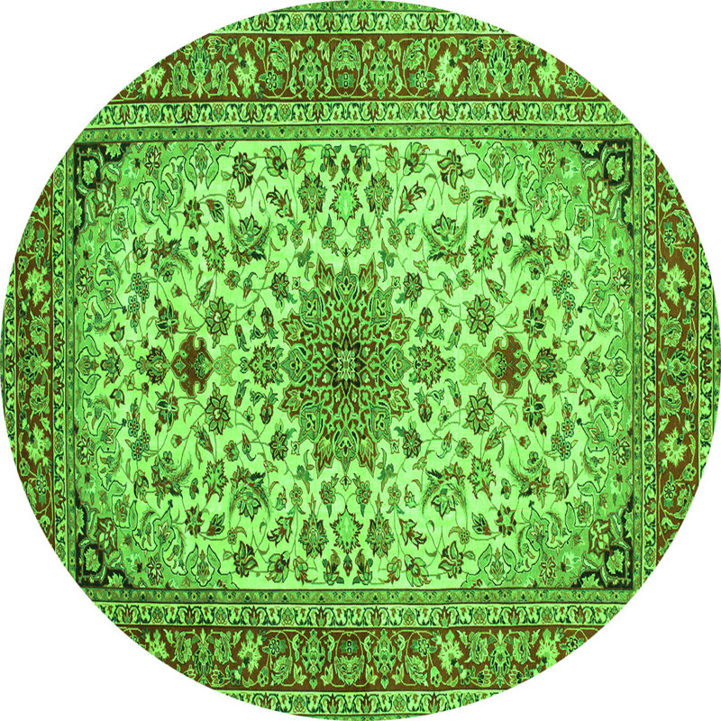 Mcgauley Performance Oriental Indoor Rug, Round 6'