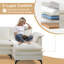 130'' W Tufed Double Layer Cushion L-Shaped Beige Chenille Sectionals-1485682066