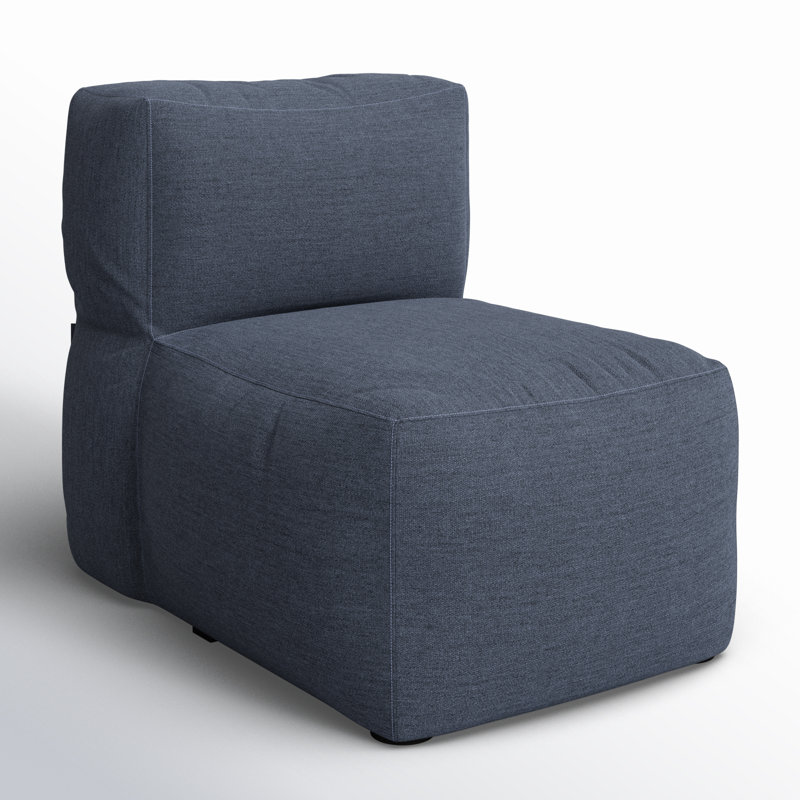 Sunbrella Outdoor Solid Modular Seating, Blue