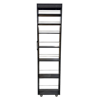 7 Tier Multi-Functional Pull-Out Multi-Tier Storage Single-Sided Open Shelf For Kitchen, Living Room & Narrow Spaces