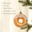 Ensemble d'ornements en forme de boule de Noël incassable en pain d'épice rouge et or Kctoa