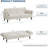 9" Chenille Futon Sofa Bed, 3-Way Adjustable Backrest & Armrest, 700lb Capacity Sleeper Couch-850512826