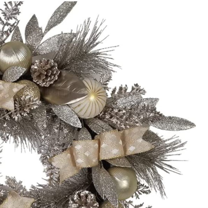 Faux Plastic 24'' Wreath