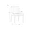 Chaise d'appoint rembourrée en similicuir H 20 po Hubner - gris-618756651