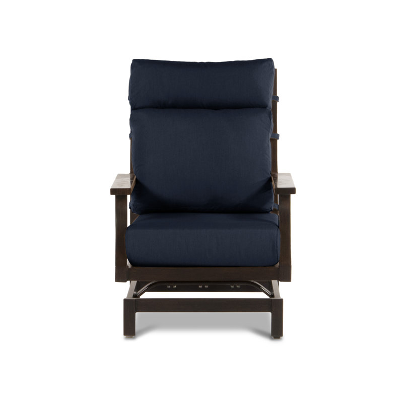 Bungalow Outdoor Lounge Chair, Spectrum Indigo Sunbrella® Plainweave