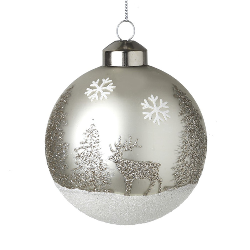 8 cm Glass Shatterproof Bauble