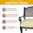 Decklan 5 - Person Patio Dining Set Round Table with Cushions Included