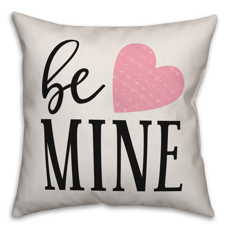  Coussin Be Be Mine, H 18 po x l 18 po