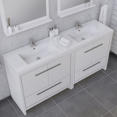 Ensemble de meuble-lavabo double 72 po Feike
