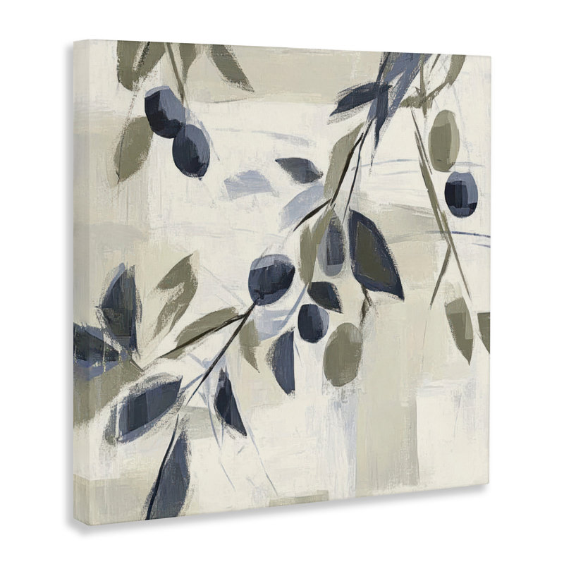 Toile douce de verdure méditerranéenne, design par Mona Grace, H 30 po x l 30 po