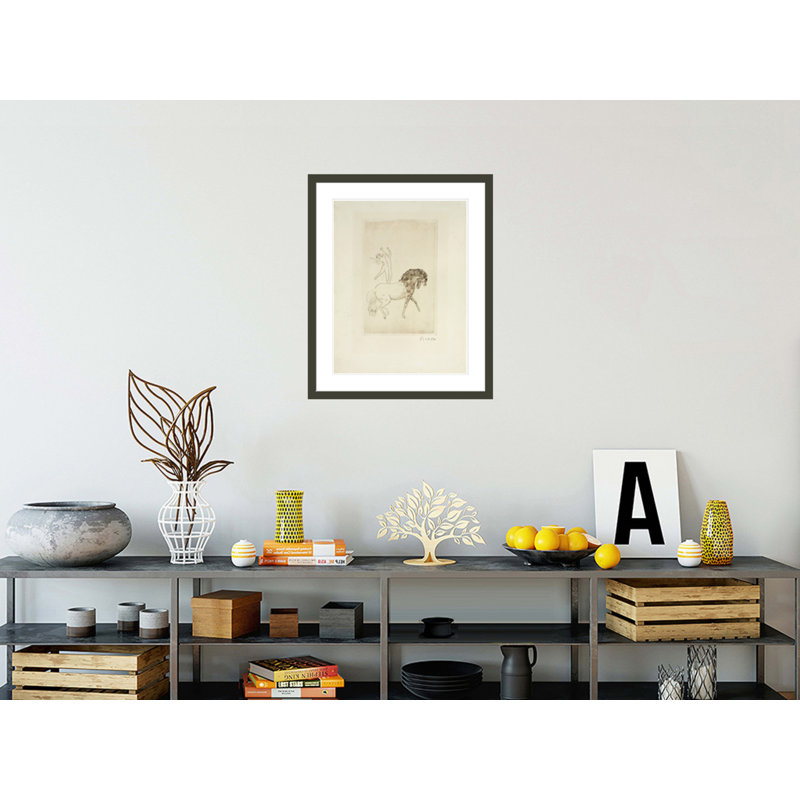 «At the Circus» par Pablo Picasso, impression giclée sur cadre, H 28,63 po x l 23,5 po