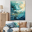 Art moderne moderne Goldn Wave Symphony I - Vagues