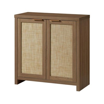 Storage Sideboard Cabinet with Rattan Doors and Adjustable Shelves by Bayou Breeze