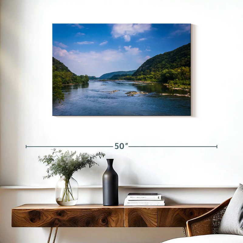 Vue dégagée de la rivière Alomac Potomac, H 24 po x l 36 po