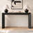 Elegant Waterfall Design Sofa Table - Concealed Drawer Storage For Hallway & Entryway-1817850957