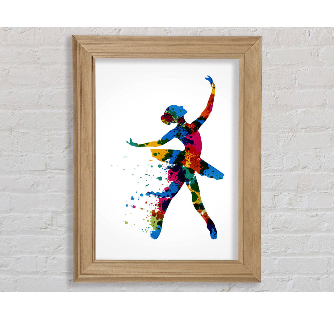 Regenbogen Ballerina 1 - Druck