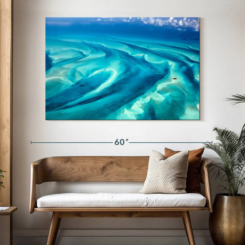 Gillard Bahamas Aerial View, 34" H x 51" W