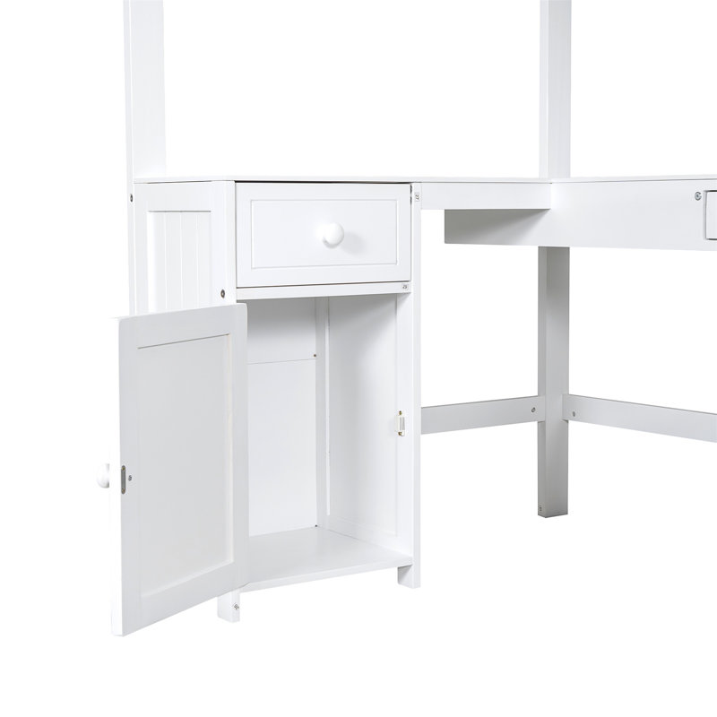 Lit plateforme Keano, Blanc, Lit simple